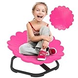 Strong & stable structure: Made of a thick PP seat and strong steel tubes, this sensory spinning chair supports up to 50kg. The reinforced base with anti-slip strips provides stability and lasting safe play.