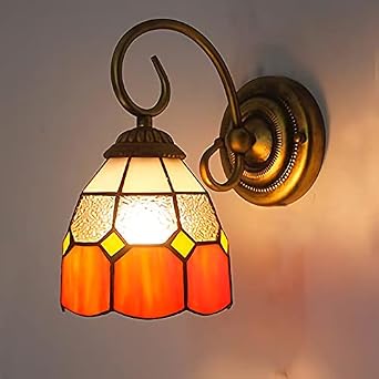 Bracket Light, Wall Light, Interior Tiffany Lamp, E26 Base, 1 Light, LED Wall Lamp, Stained Glass Lamp, N