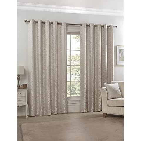 Emma Barclay Eden Cream Jacquard Curtains Cover