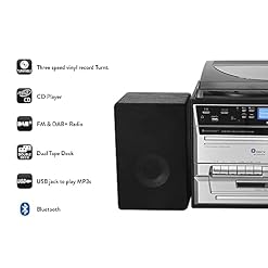 Soundmaster MCD5550SW Dab+ Bluetooth Double Cassette CD Platine Vinyle Encodage USB Tourne-Disque - Les Beatles, Paul McCartney, John Lennon, RIngo Starr, George Harrison Soundmaster MCD5550SW Dab+ Bluetooth Double Cassette CD Platine Vinyle Encodage USB Tourne-Disque – Image 3