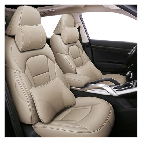 Housses de siège voiture en cuir pour Mazda 3, 6, CX-5, CX-7, CX-3 Beige