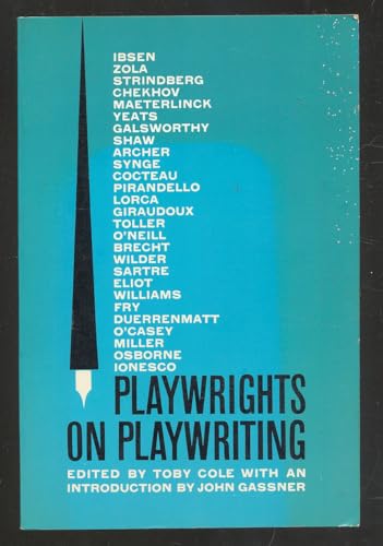 Playwrights on Playwriting: the Meaning and Mak... B001CXLPNA Book Cover