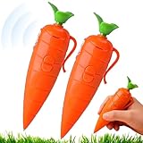 2 Stück Karotten Aufnahme Stift,Karotten Kugelschreiber,Lustiger Karotten Soundrekorder,Karottenförmiges Aufnahmegerät,Karotten Schreibwaren,Lustiges und kreatives Geschenk für Kinder, Schüler