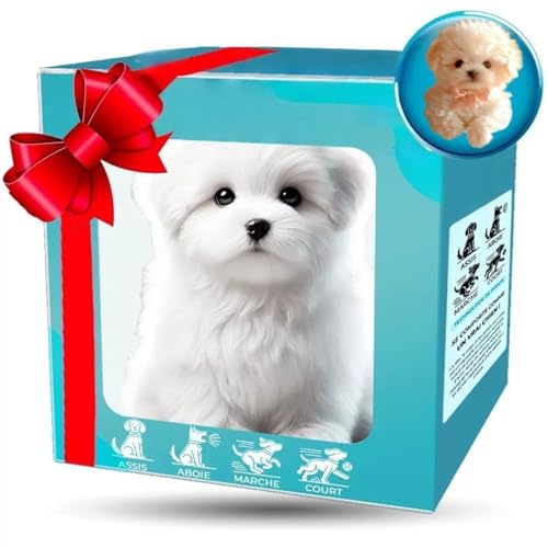 Neksong Chien Froplay,2026 New Froplay Chien Robot,Jouet Éducatif pour Enfants, Compagnon De Jeu Émotionnel Remue La Queue,Un Chien Jouet Qui Marche Et Aboie (Chien Robot Version Blanche)