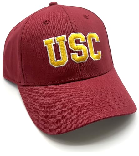 Officially Licensed University Southern Cal MVP Hat Classic Primary Team Logo Adjustable Embroidered Structured Baseball Sports Cap