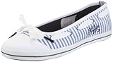  Tommy Hilfiger Victoria 5 C FW8SN02041, Damen, Ballerinas, Blau (Blue/White 468), EU 42
