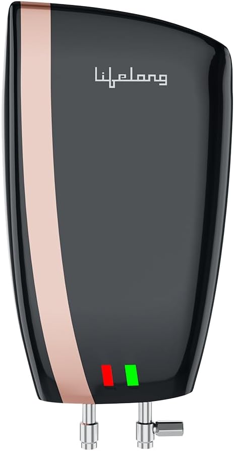 Lifelong 5 Litre Instant Water Heater | Electric Instant Geyser 5 Litre For Home, Bathroom & Kitchen | 3000 Watts, 4 Level Advanced Safety System | Stainless Steel Tank | 2 Year Warranty