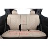 EKR Equinox Seat Covers Custom Fit for Chevrolet Equinox Premier, LS,LT,L,RS 2018 2019 2020 2021 2022 2023 2024 (Not for Equinox EV) Leather Car Seat Cover Full Set,Faux Leather(Beige)