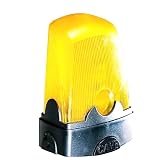Dieffematic Lampeggiatore LED Sicurezza Kiaro 120-230V AC Came KLED - Segnalazione Cancello Automatico, ABS-Policarbonato