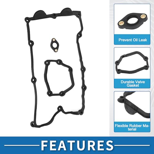 Image of Valve Cover Gasket No.11128655413 Cylinder Head Valve Seal Gasket for BMW 1 (E87) 120 I 2003-2011 Black 1 Set