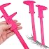 Frienda 5 Pieces Eyebrow Measuring Ruler Brow Mapping Tool Mini Vernier Caliper Double Scale Plastic Sliding Gauge Ruler for Micro Blading Eyebrow Tattoo Brow Artists(Bright Colors)
