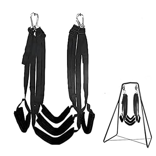 Columpio Colgante Giratorio de Techo Pesado Rojo con cojín de Silla de 3 Capas para Parejas 11D25