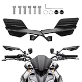 Motorcycle Mirrors Universal Foldable Rotating Rear View Mirror Stealth Wind Wing Side Mirror for Kawasaki Z400 Z650 Z900 1290 Super Duke R Evo ABS 390 Duke Street Bike Yamaha MT-07(10mm,8mm)