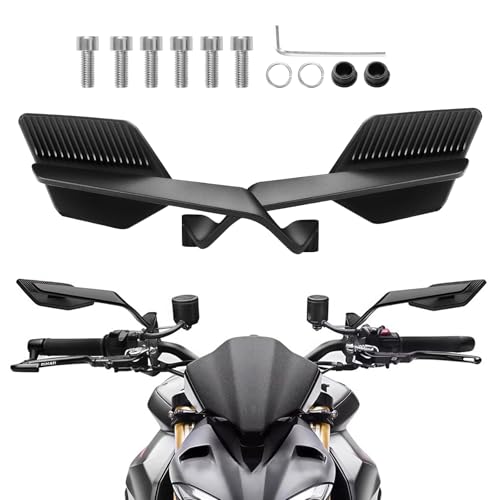 Motorcycle Mirrors Universal Foldable Rotating Rear View Mirror Stealth Wind Wing Side Mirror for Kawasaki Z400 Z650 Z900 1290 Super Duke R Evo ABS 390 Duke Street Bike Yamaha MT-07(10mm,8mm)