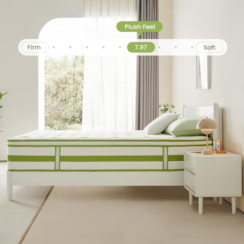 Dourxi Twin XL Mattress, 12 Inch Hybrid Mattress Twin XL in a Box, Gel Memory Foam and Pocket Springs for Cooling Sleep and Pressure Relief, Organic Cotton Fabric Cover, Plush Feel, 80 * 39 * 12 Inch - Thumbnail 6