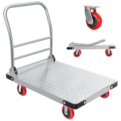 2700lbs Heavy Duty Foldable Platform Truck with 6