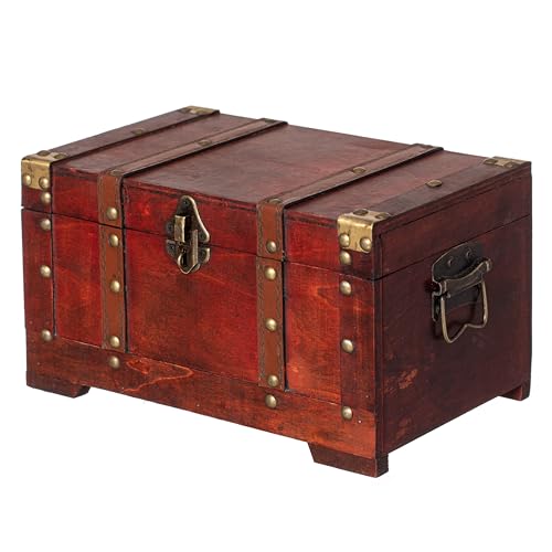 Vintiquewise(TM Antique Style Wooden Trunk, Small