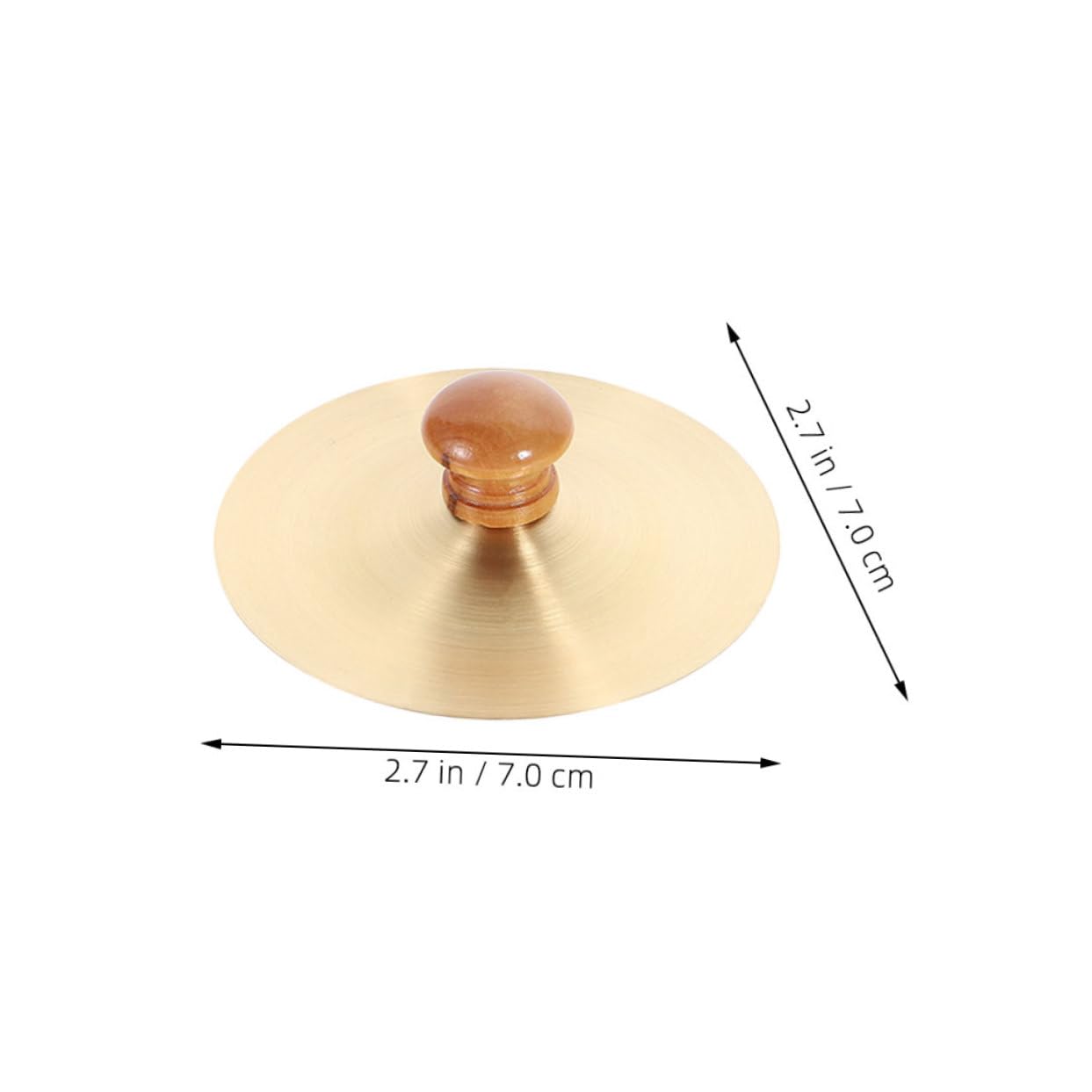 GOOHOCHY 1 Pair Hand Cymbals Small Handheld Finger Cymbals for Dance Professional Zills Rhythm Percussion