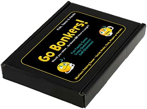 Go Bonkers Would You Rather Game - 120 Funny Question Cards for 16+ teens & Adult Couples & Friends - This or That Fun Talk Text Phone - Birthday Party Christmas Home Family Social Icebreaker Activity