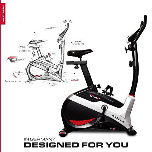 Foto von Christopeit Sport Ergometer Heimtrainer AX 2000-10-Stufig, bis 150kg Gewicht und 195cm Größe - 8kg Magnet-Bremssystem