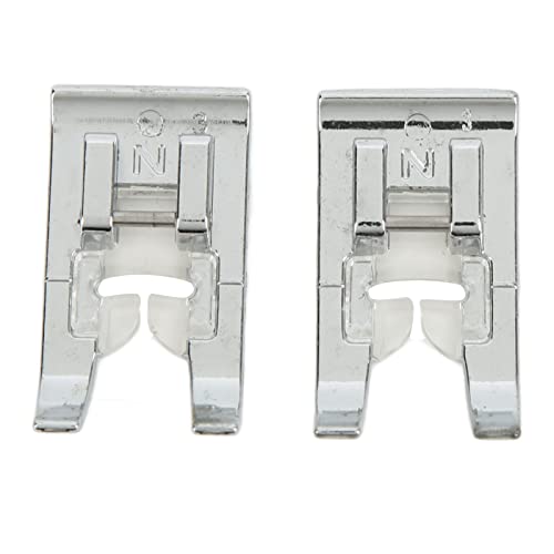 Accesorios para máquinas de coser AYNEFY 2 piezas pie prensatelas para puntada recta miniatura 2