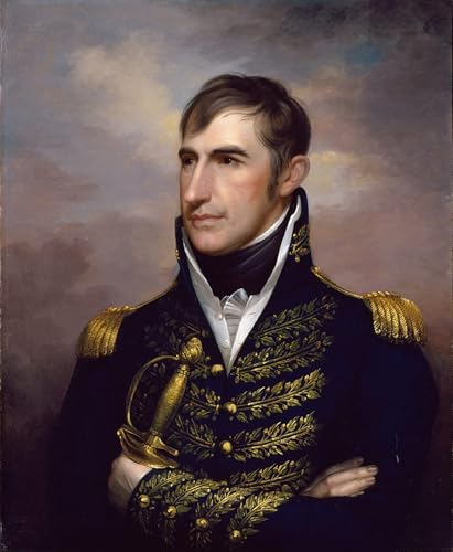 Peinture sur toile William Henry Harrison style nordique pour créer un salon élégant et cosy