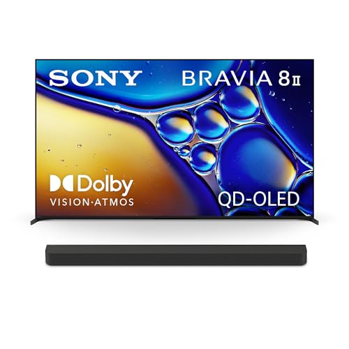 Image of Sony BRAVIA 8 II 65-Inch 4K OLED Smart TV (K-65XR80M2) with BRAVIA Theater Bar 8 11-Speaker Soundbar (HT-A8000) Bundle
