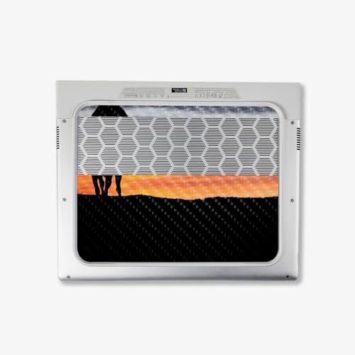 Image of MightySkins Carbon Fiber Skin Compatible with Alienware X14 R2 (2023) Full Wrap Kit - Lone Rider | Protective, Durable Textured Carbon Fiber Finish | Easy to Apply & Change Styles | Made in The USA