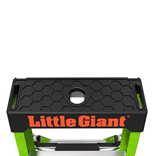 Little Giant Ladders, King Kombo, Professional, 6 Ft. A Frame, 10 Ft. Extension, Single Hinge, Fiberglass, Type 1AA, 375 lbs Weight Rating, (13906-001)