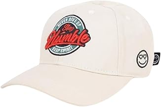 Droop Stay Humble Embroidered Cotton Baseball Cap | Unisex Adjustable Sports Cap for Men & Women | Universal Fit for Gym, Running & Outdoor Activities