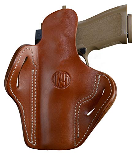 1791 Gunleather Sig P320 Optic Ready Holster - Owb Ccw Holster - Right Handed Leather Gun Holster For Belts - Sig Sp2022, P227, H&K Vp40, P30L (Bh2.4-Or)… (Classic Brown) #TOP25