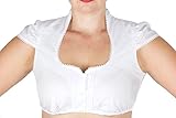 Wenger Dirndlbluse Rubina in weiss mit Schneewittchenkragen und Flügelärmel