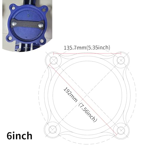 COGNATIVE 6" Heavy-Duty Bench Vise 13200LBS Stronger Clamping Force Ductile Iron Bench Vise 6 Inch 360° Swivel Bench Vice with Anvil Blue, Include Mini Bench Vice Clamp by COGNATIVE - Image 7