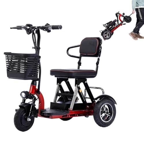 Scooters De Movilidad Para Adultos,Scooters Para Personas Mayores,Scooter De Viaje Portátil,Scooter De Movilidad De 3 Ruedas,Carritos De Compra Para Personas Mayores Red
