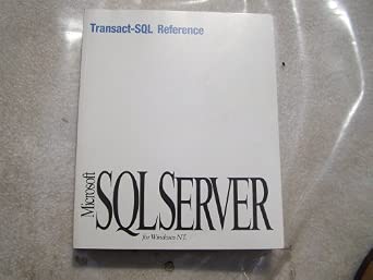 Microsoft SQL Server Transact-sql Reference for Windows Nt - Livros na ...
