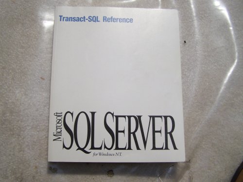 Microsoft SQL Server Transact-sql Reference for Windows Nt - Livros na ...
