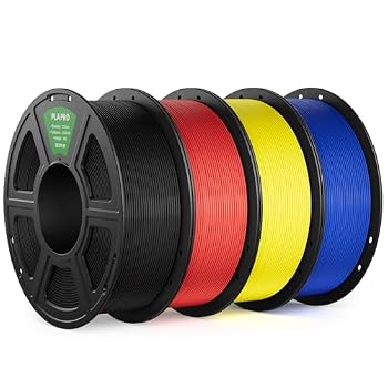 DEEPLEE PLA PRO 3D Printing Filament 1.75mm 4KG Black/Red/Yellow/Blue