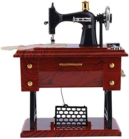 Mini Vintage Sewing Music Box Sewing Machine Style Birthday Gift Table Decor Creative Retro Gift Xmas Gift Toys