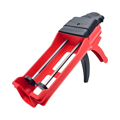 SoKalChw 400 ml Dual Cartridge Hand Caulking Guns, Epoxy Caulk Gun - Epoxy Adhesive Applicator for Floor TileTimber Stone (13.5 fl oz /1:1 Mix Ratio Cartridge / 28:1 Thrust Ratio) by SoKalChw - Used condition - US$17.49