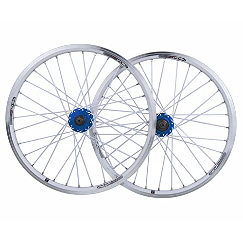 BMX�z�C�[���Z�b�g 406 20�C���` �܂肽���ݎ����]�ԃ��� �N�C�b�N�����[�X�f�B�X�N�u���[�L�n�u 32�� 7 8 9 10�X�s�[�h�J�Z�b�g�Ή� 1710g (�J���[�F�u���[A�A�T�C�Y406)
