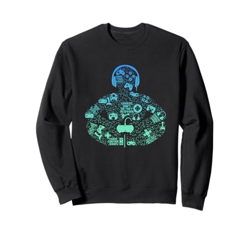 Gaming Silhouette With Gamer Quotes Sudadera