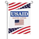 USAID Saves Lives US Agency International Developmen American House Flag 12x18 Art Funny Garden Flags Farmhouse Outdoor Sign