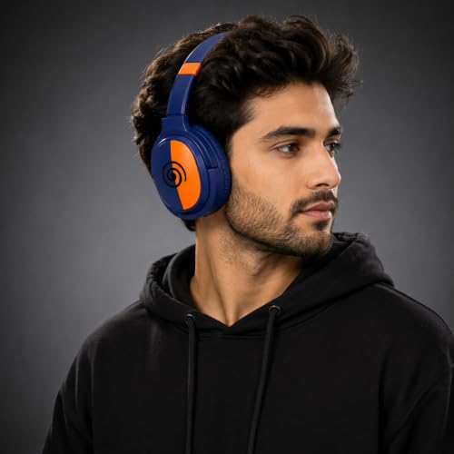 Image of Boat Wireless Bluetooth Over-Ear Headphones with Deep Bass, Built-in Microphone, Comfortable Ear Cups, Adjustable Headband, Stylish Design, for Music, Calls, Gaming, Travel and Daily Use