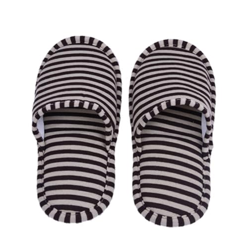 Travel Slippers, Portable Foldable Reusable Cotton Anti Slip Slippers, EVA Sloes Indoor Slippers for Traveling, Hotel, Flight