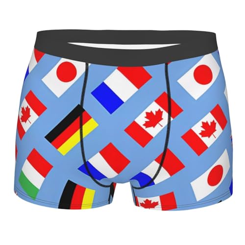 Yellow spider web Men's Boxer Briefs Underwear novelty Trunk Underwear Breathable Stretch Briefs