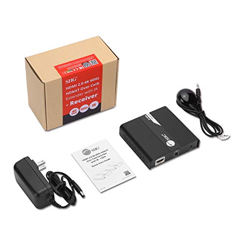 Siig Hdmi 2.0 4K@60Hz Receiver For 4K Hdmi Over Ip Extender One-To-Many Kit - (Additional Receiver Box Only For Sku: Ce-H24911-S1) #TOP6