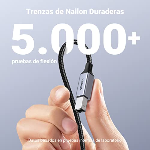 Miniatura 3 de Ugreen Cable De Impresora Usb C A Tipo B 2.0 Compatible Con Macbook Pro, Ipad, Asus, Hp, Epson, Brother, Lexmark, Canon 1 Metro