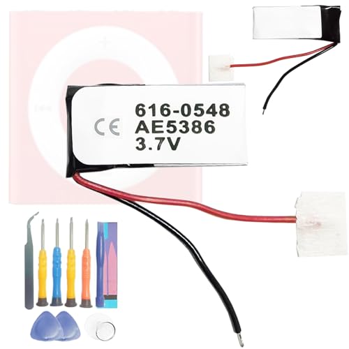 Aousavo 616-0548 Batterie de rechange compatible avec iPOD Shuffle 4th, iPOD Shuffle 5th, iPod Shuffle 5ème génération, Pod Shuffle 4ème génération...