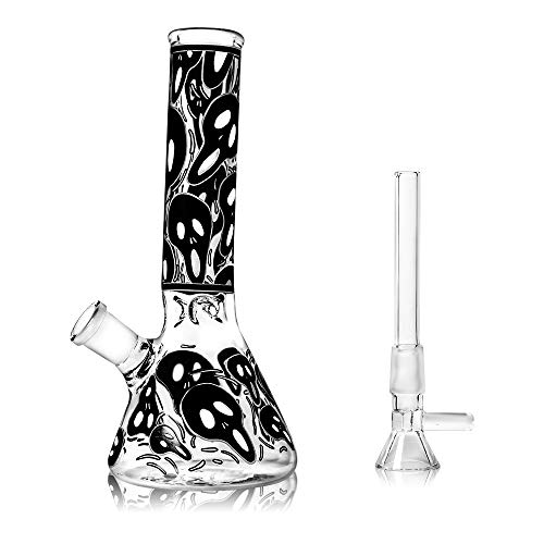 Horns Bee Glass Decorative Bottle 8 Inches Tall (Luminous)