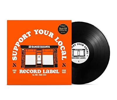 Portada del recopilatorio en vinilo Support your Local Record Label (Best of Ed Banger Records)